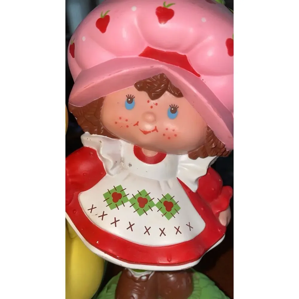 Very Rare Vintage Strawberry Shortcake Play Toy Phone – 1984 – Retro Rotary Dial